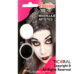 MAQUILLAJE ARTISTICO PINTAFAN NEGRO BLANCO MORTICIA 13-806 (4GR SET X 2) x 1